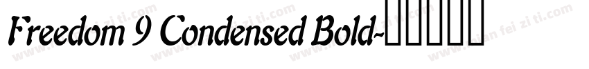 Freedom 9 Condensed Bold字体转换
